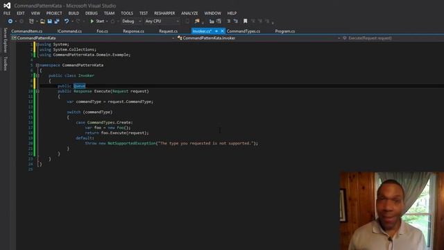 C# Design Patterns: Command Pattern (...sort of) [Day 1 of 3] (Part 3) смотреть онлайн