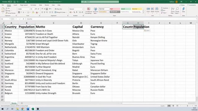 How to Reverse or Flip a Column in Excel смотреть онлайн