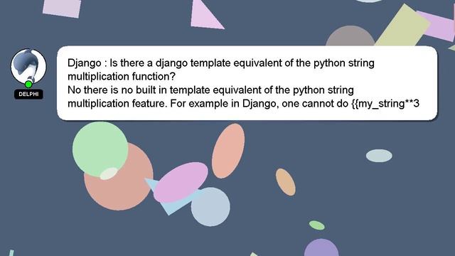Django : Is there a django template equivalent of the python string multiplication function? смотреть онлайн