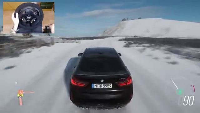 Forza Horizon 4 - 900HP BMW X6 M - SNOW OFF-ROAD with Steering Wheel + Pedals - 1080p60FPS смотреть онлайн