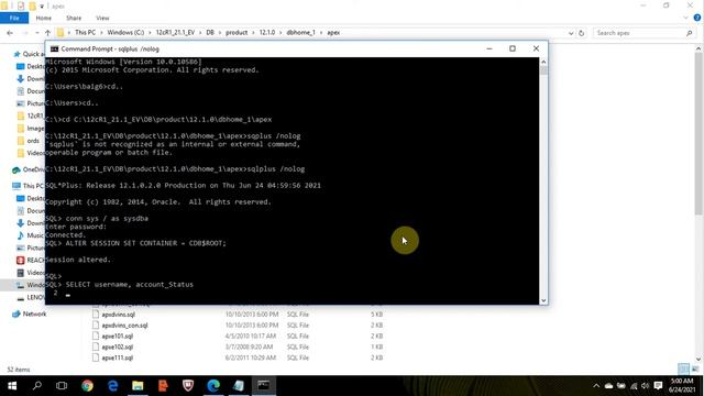 How to Install Oracle APEX 21.1 | DB 12cR1 [Pluggable] | Executive | Windows 10 смотреть онлайн