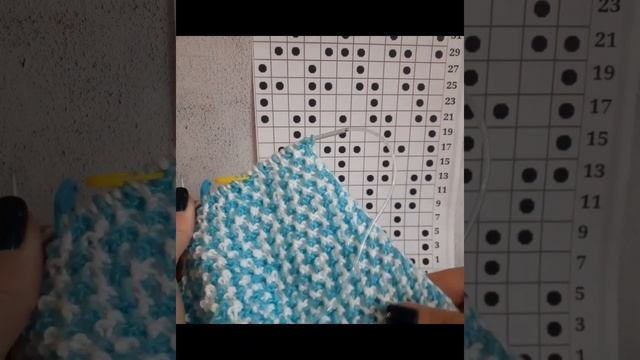 Узор ромбы Мозаика спицами#мозаика смотреть онлайн