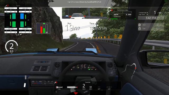 Akina Touge Downhill Side by Side Through 9 Corners - Trueno AE86 - Assetto Corsa POV Gameplay смотреть онлайн