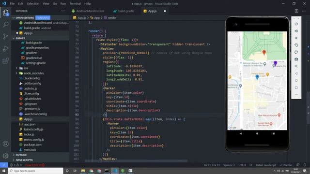 Tutorial Cara Menggunakan Maps di React Native - 8. Menggambil Lokasi Device Part 2 смотреть онлайн