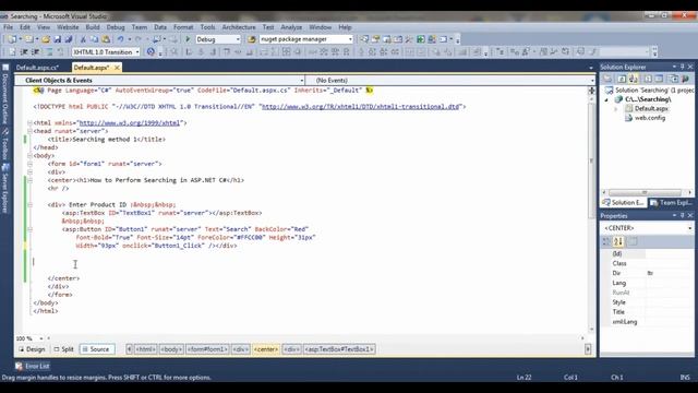 Searching Records from DataBase & Displaying in Label (ASP.NET / C#) смотреть онлайн