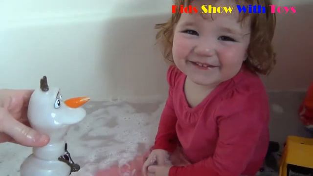 Construction Trucks, Olaf Disney Frozen and Marshall Paw Patrol Having Wet Party!!! смотреть онлайн