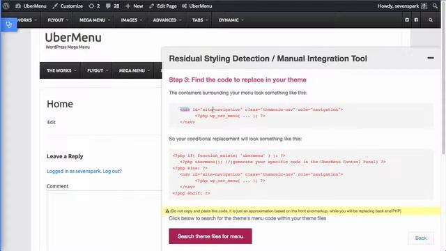 UberMenu 3 Diagnostics - Residual Styling Detector and Manual Integration Tool [Part 1] смотреть онлайн
