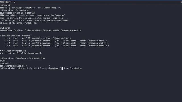 Linux Privilege Escalation - Cron (Path), (Wildcards), (File Overwrite) смотреть онлайн