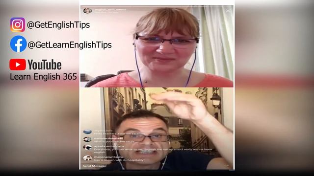 Get English Tips - IG LIVE with ENGLISH TEACHER EMMA смотреть онлайн