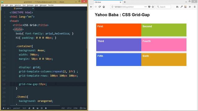 CSS Grid-Gap Tutorial in Hindi/Urdu смотреть онлайн