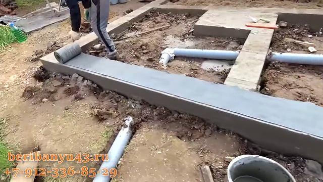 Баня из арболитовых блоков в Ганино Кировской области смотреть онлайн