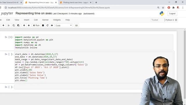 Plotting Time Series , Representing time on axis, Plotting trends over time. смотреть онлайн