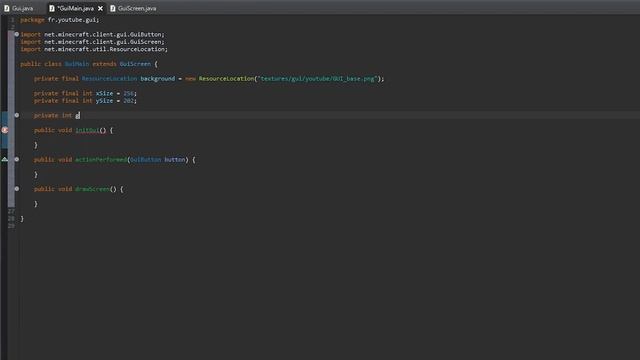 Minecraft : Les GUI #1 Création d'une interface simple - Tutoriel Développement смотреть онлайн