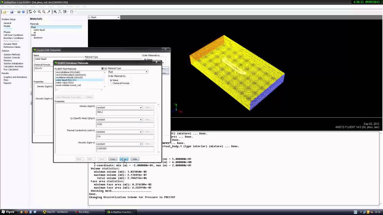 Моделирование обтекателя корабля в Ansys Fluent