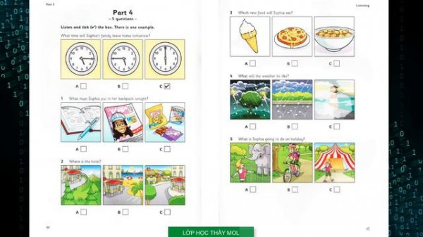 Flyers 2 TEST 3 Authentic Examination Papers - Listening Tests 3 (Có ĐÁP ÁN & SÁCH PDF ở phần mô tả