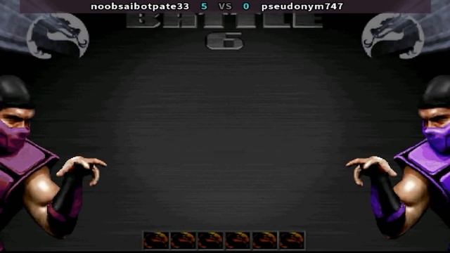 Ultimate Mortal Kombat 3 Plus (Hack) - noobsaibotpate33 vs pseudonym747 смотреть онлайн