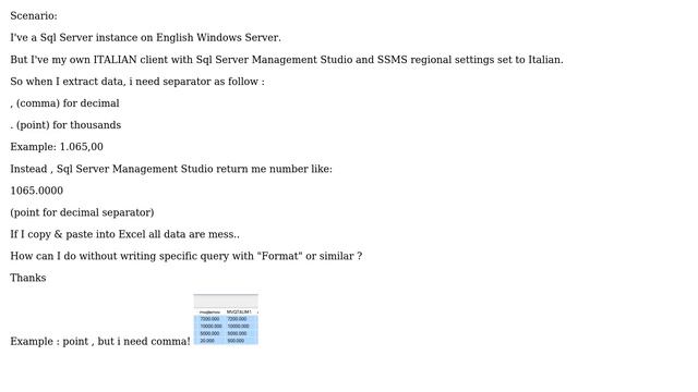 Why Sql Server management studio use English regional settings instead my local Windows settings? смотреть онлайн