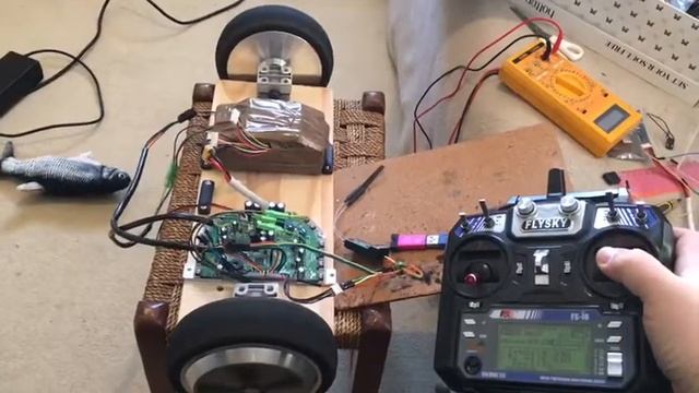 Hoverboard Firmware reflash with Emanuel Feru FOC firmware- configured for PWM on right port. смотреть онлайн