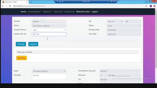 Vendor Portal – SAP Business One | Inecom Group смотреть онлайн