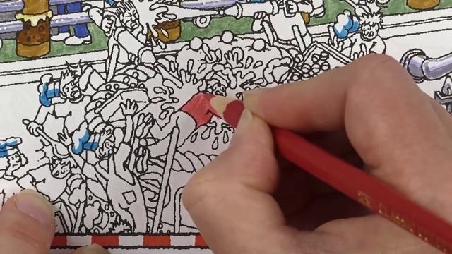 Colouring Book Review: Wheres Wally? with Colouring Hints and Tips. смотреть онлайн