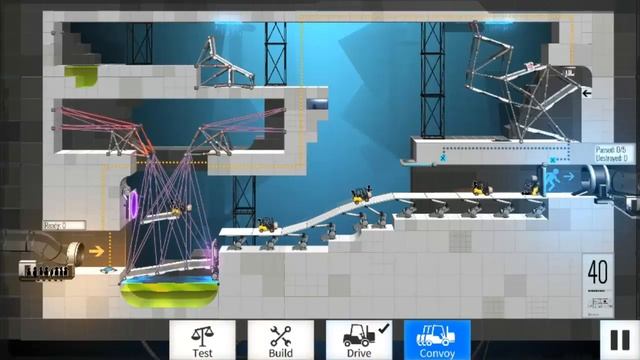 Bridge Constructor Portal Level 40 Walkthrough смотреть онлайн