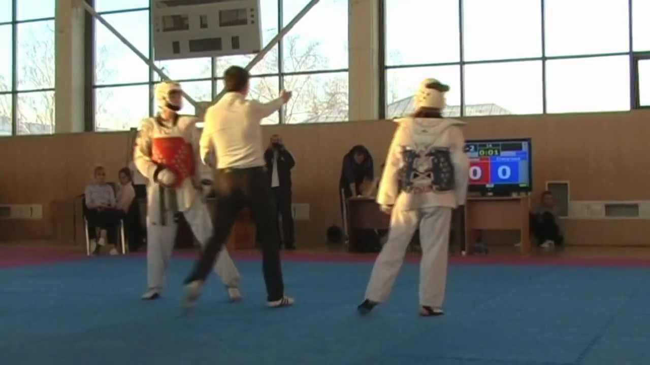 Taekwondo WTF. Турнир клуба Беркут 24.02.2013 Степутина-Косяева смотреть онлайн