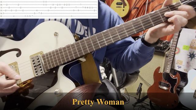 Pretty Woman Van Halen Roy Orbison Guitar Lesson Tabs смотреть онлайн