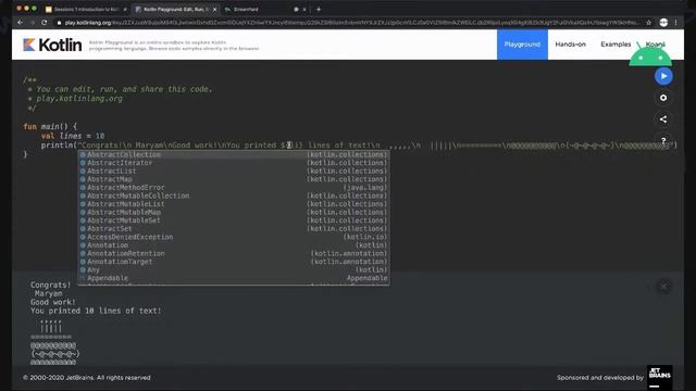 #AndroidStudyJams Introduction to Kotlin | مريم الحذيفي смотреть онлайн