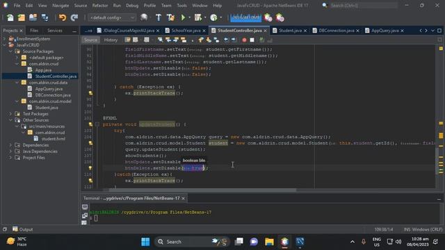 JavaFx CRUD Tutorial #5: Update and Delete . Part #5 смотреть онлайн