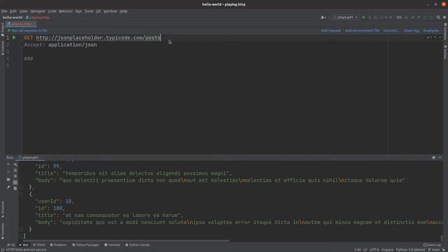 How to Make HTTP Requests in PyCharm using the http client смотреть онлайн