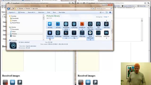 XSocket.NET + WebWorkers & WebSockets смотреть онлайн