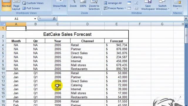 freeze Panes in Ms Excel 2007, 2010 very easy learn in urdu language смотреть онлайн