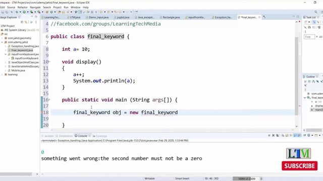 12. Final Keyword | JAVA Programming বাংলা টিউটোরিয়াল смотреть онлайн