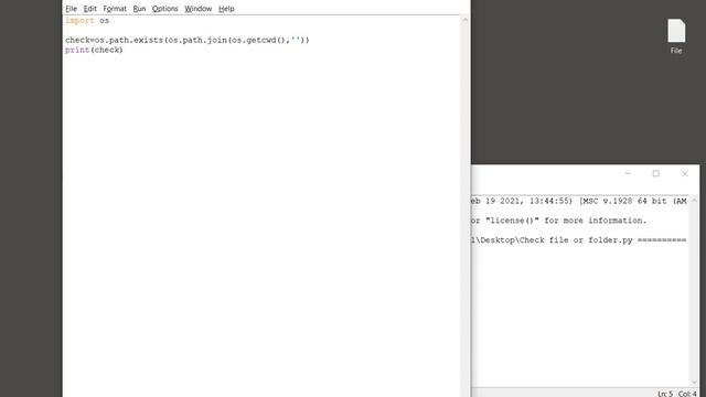 Python OS - Check if a file OR a directory exists смотреть онлайн