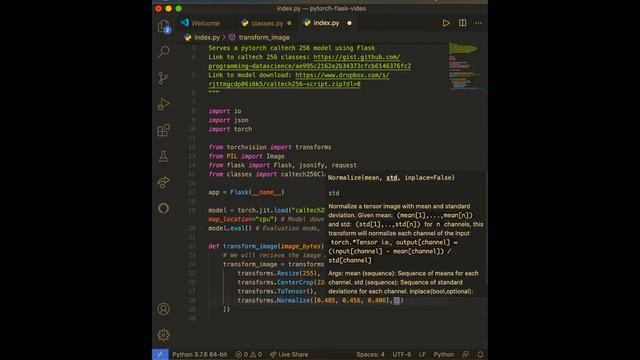 Deploy an Image Recognition PyTorch model using Flask смотреть онлайн