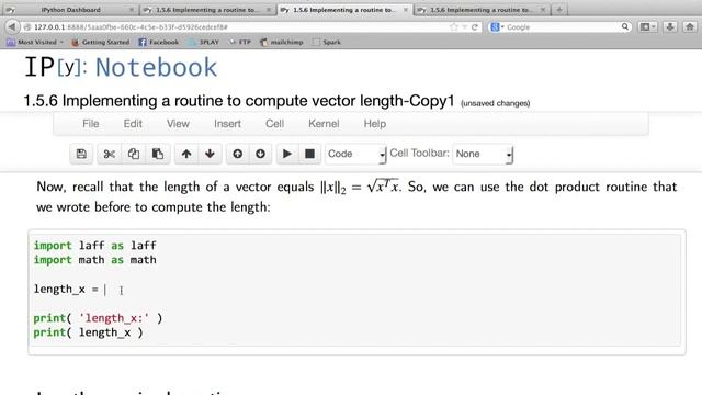 1.5.6 A routine for computing vector length (Now also visit http://www.ulaff.net) смотреть онлайн