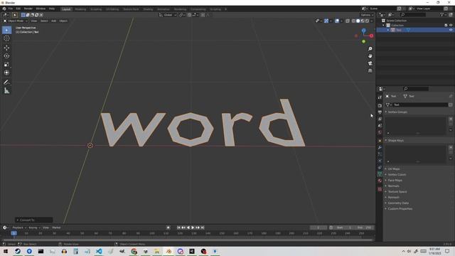 How to make 3D text in Blender (for Unity, Unreal, Godot, etc) смотреть онлайн