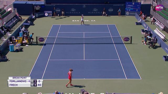 Alja Tomljanovic vs. Magdalena Frech | 2018 Mubadala Silicon Valley Classic Second Round смотреть онлайн
