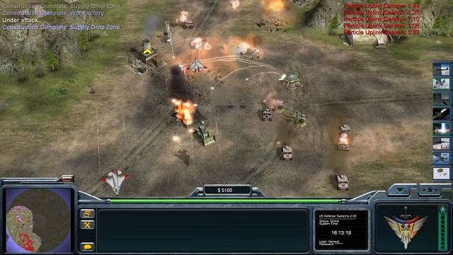 Command Conquer Generals Zero Hour 1 vs 7 Usa Laser TT Twister смотреть онлайн