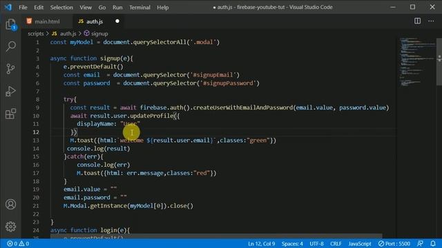 #8 Email Verification in Firebase | Authentication | Firebase for web in Hindi смотреть онлайн