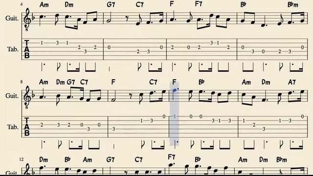 Danny Boy Tabs Sheet Music for Guitar with chords смотреть онлайн
