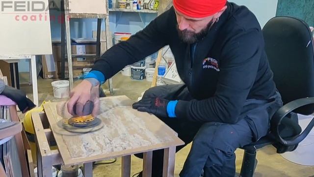 Полировка декоративной известковой штукатурки! компании! Antik Kalkdekor Maxi FEIDAL! смотреть онлайн