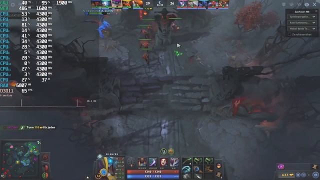 Dota 2 - Benchmark - Ryzen R5 4650G Pro - (Preset: DX11 / High - 1080p) смотреть онлайн