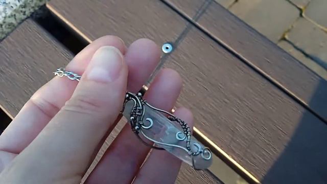 Кулон с кварцем ( приполированный кристалл) смотреть онлайн