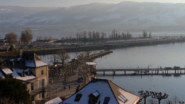 Rapperswil Switzerland 4K | A Sunny Winter Day | SWITZERLAND Tourism | Swiss Alps смотреть онлайн