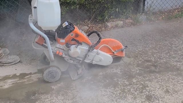 Stihl ts800 cutting concrete смотреть онлайн