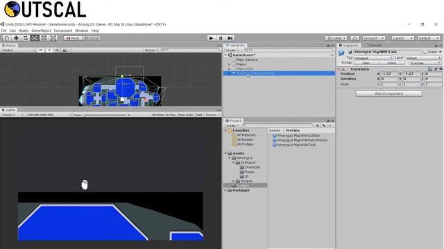 Learn Unity gaming engine | Build Among Us game | Unity tutorial for beginners | Episode 2 смотреть онлайн