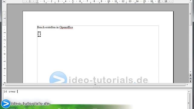Brüche mit Formeleditor in Open Office darstellen - Anleitung смотреть онлайн