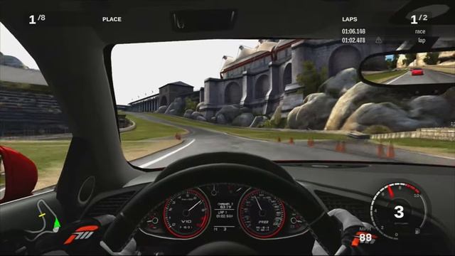 Forza 3 Introductory Race Audi R8 Full Sim & manual gears смотреть онлайн