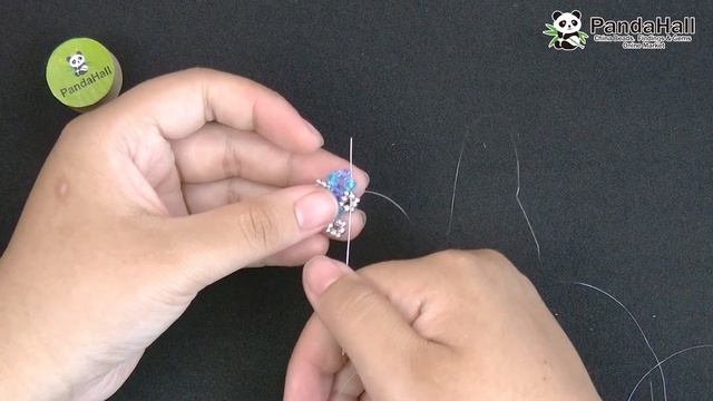 How to Make Blue Crystal Glass Beaded Bracelet【Beading With PandaHall】 смотреть онлайн